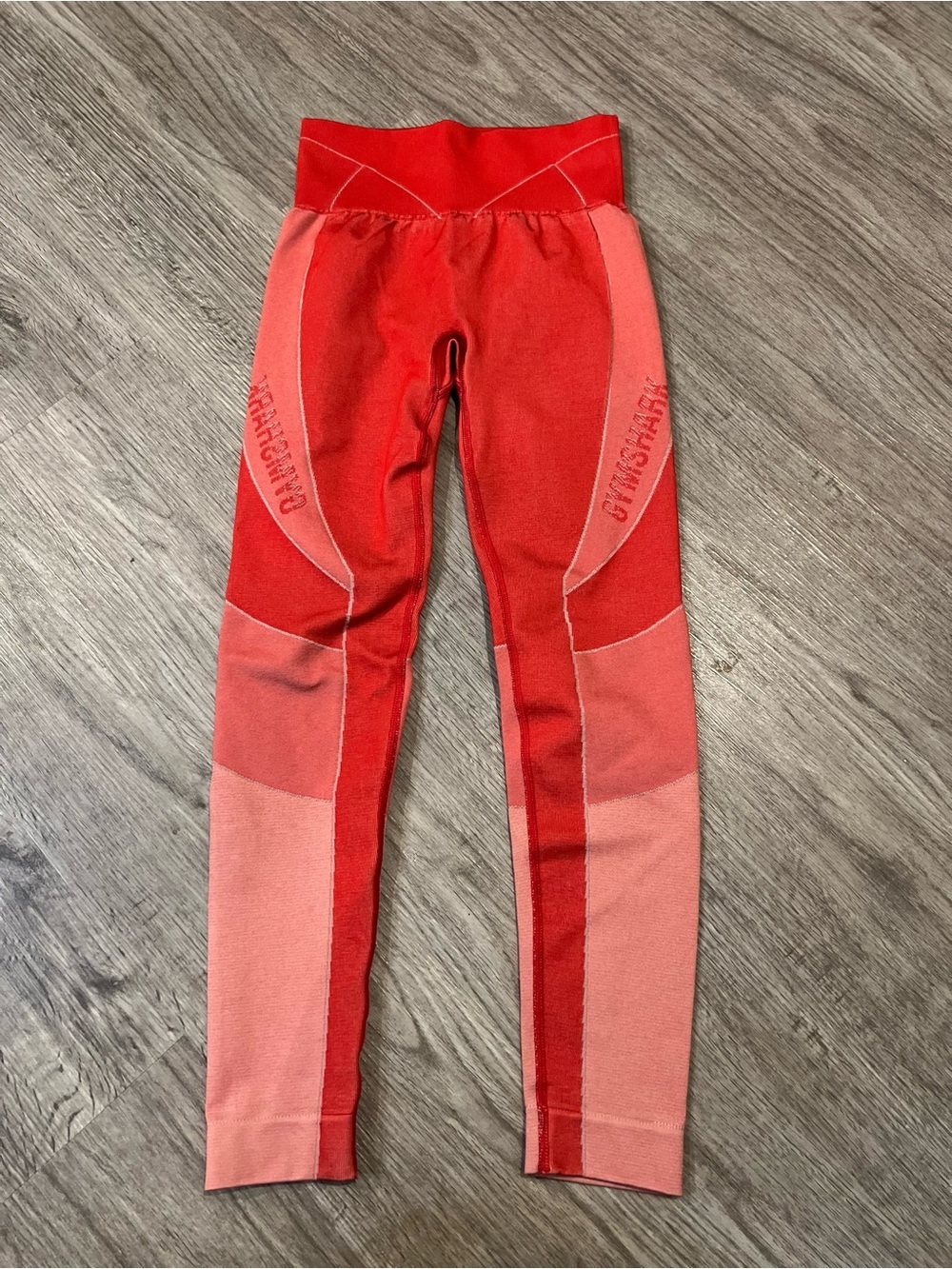 Gymshark Turno Red Seamless Leggings